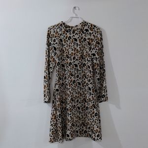 & Other Stories leopard print dress size 8